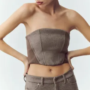 Wool Blend Nightcap Corset Top - Alpine Cocoa Heather