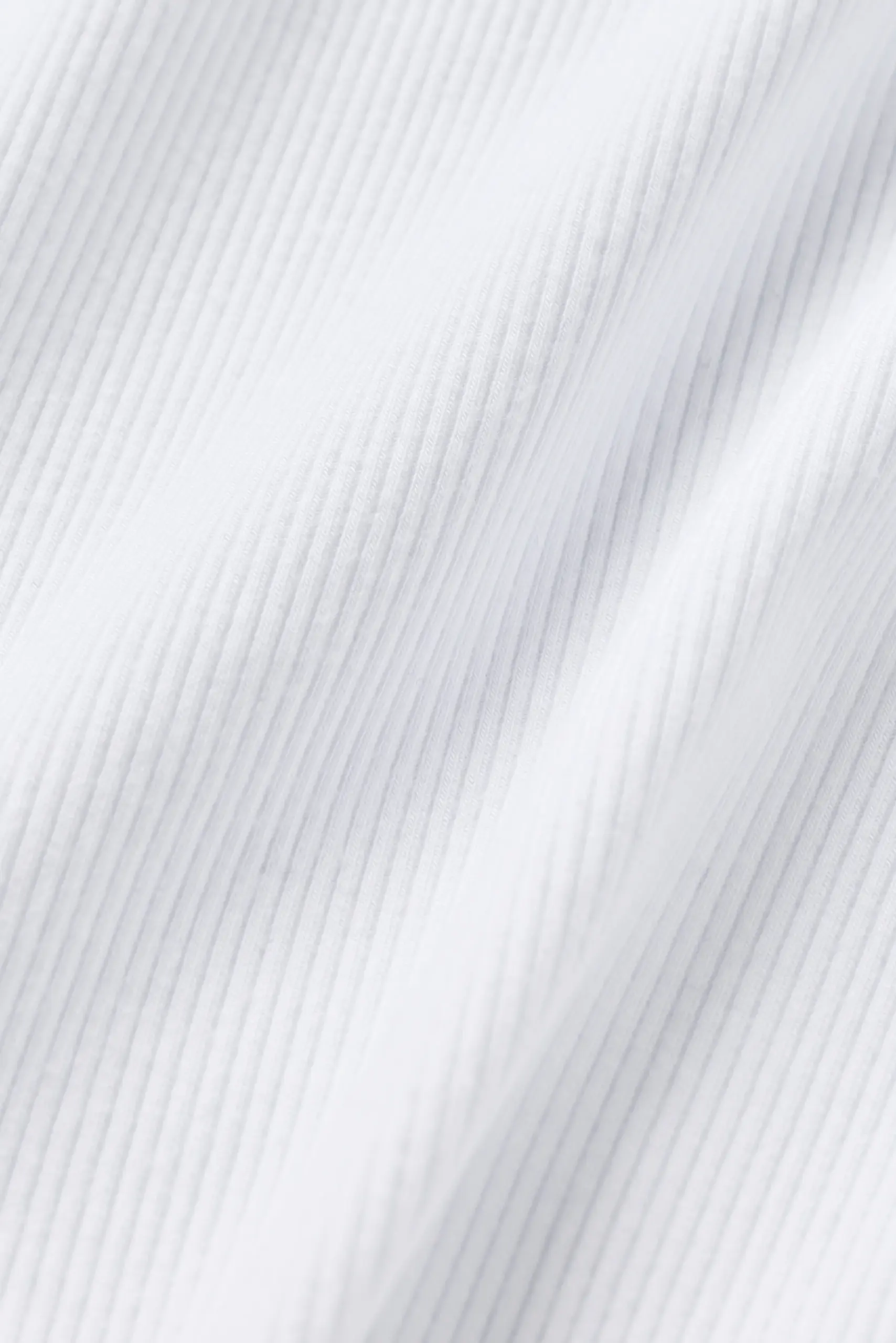 Ribbed Modal Cap Sleeve Top - White - Image 5