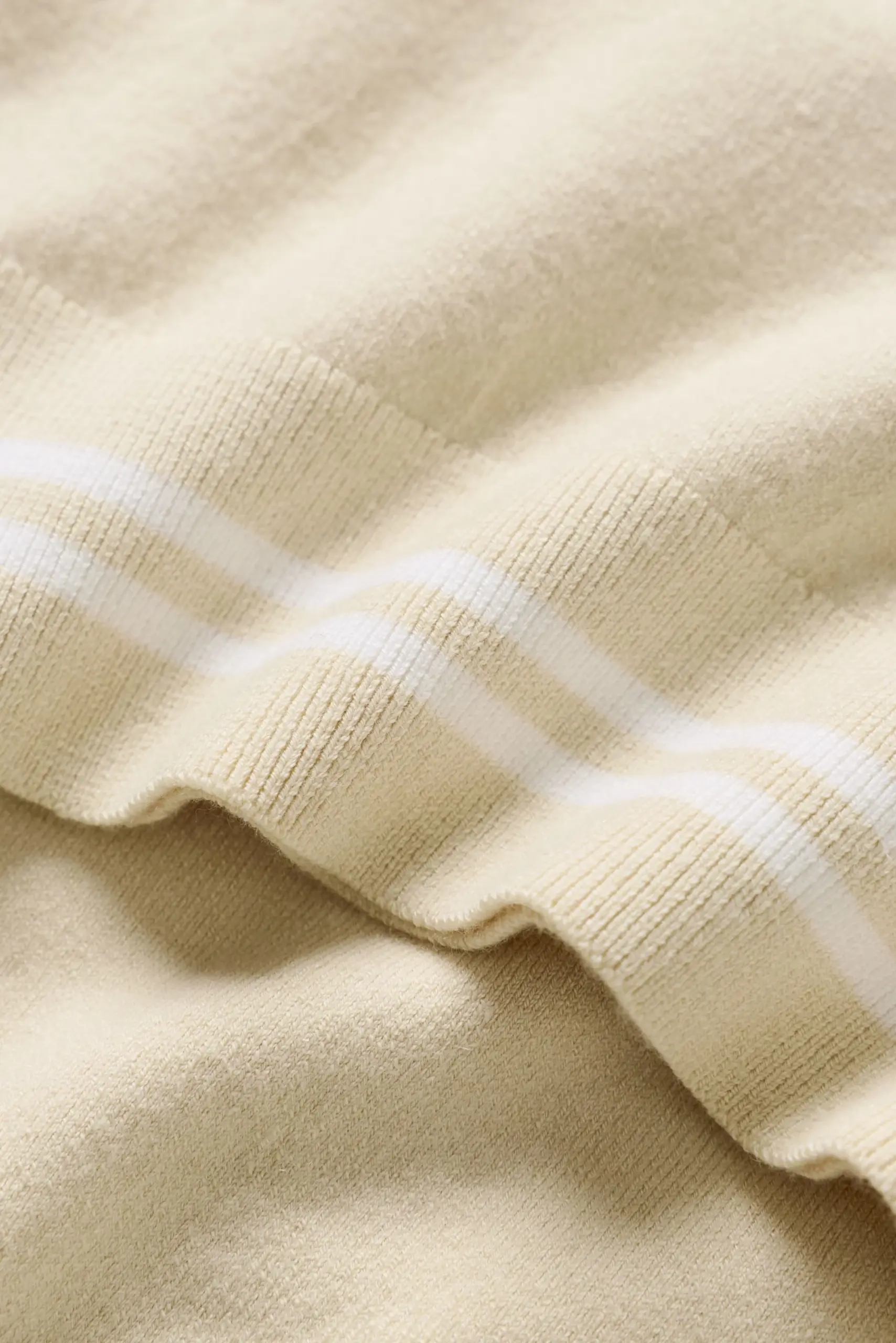 Cotton Cashmere My Serve Short Sleeve - Sandy Beige/White - Image 6