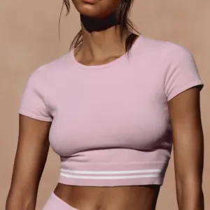 Scholar Knit My Serve Short Sleeve - Pink Marshmallow/White