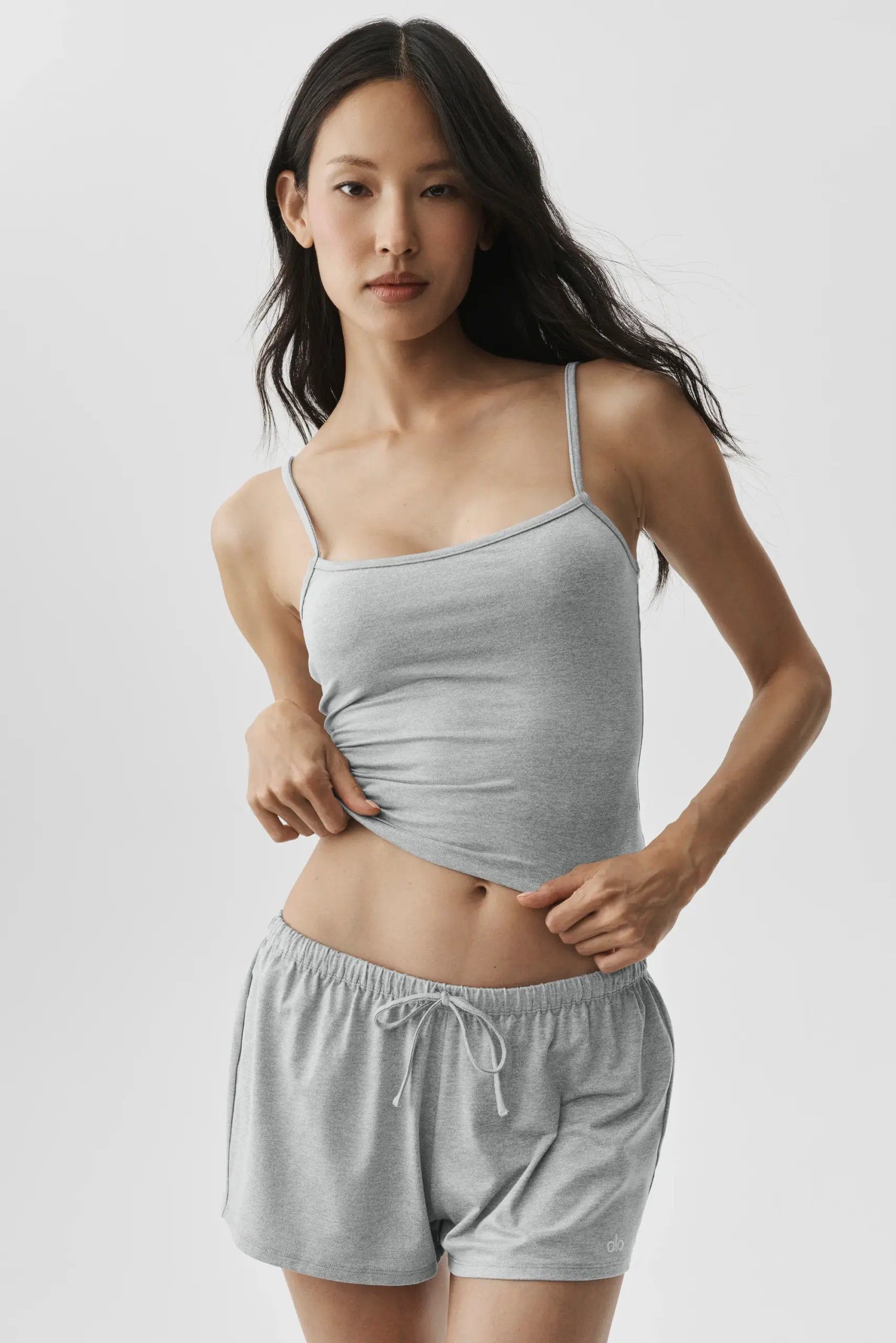 Alosoft Finesse Cami Tank - Vintage Athletic Heather - Image 3