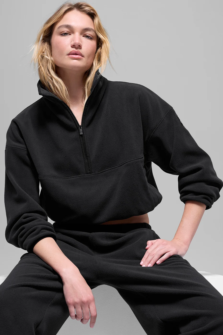 Polar Fleece Retreat Cover Up - Black - Image 3