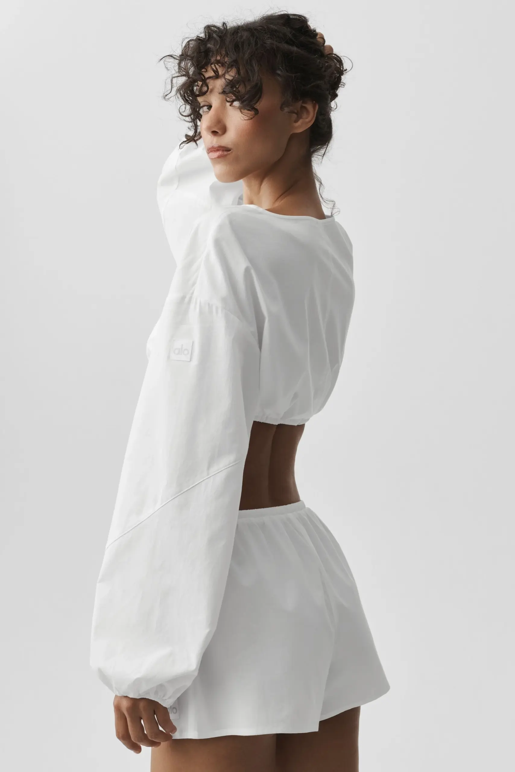Cotton Cropped Real Deal Long Sleeve - White - Image 3