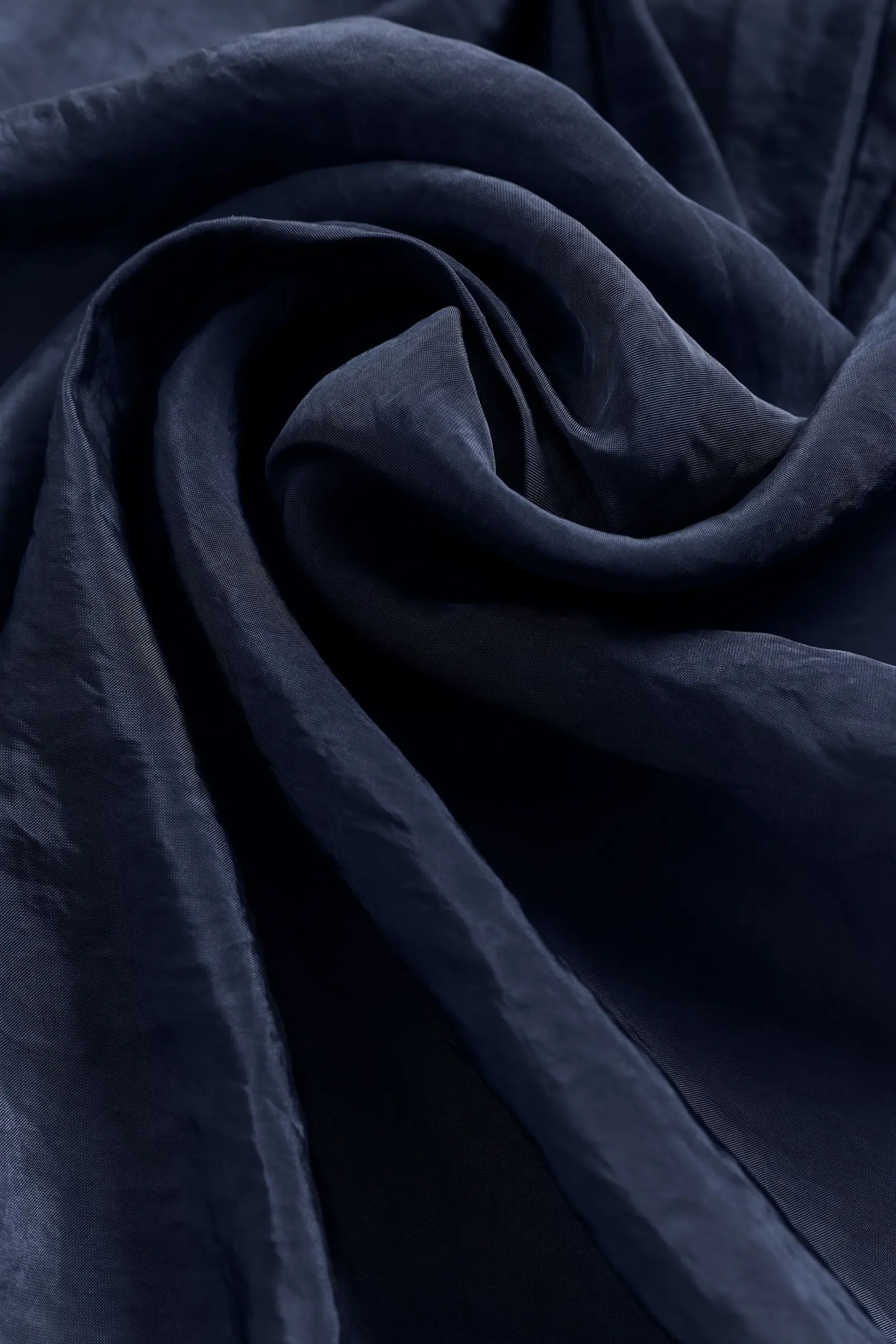 Semi-Sheer Golden Hour Button Down Long Sleeve - Navy - Image 6
