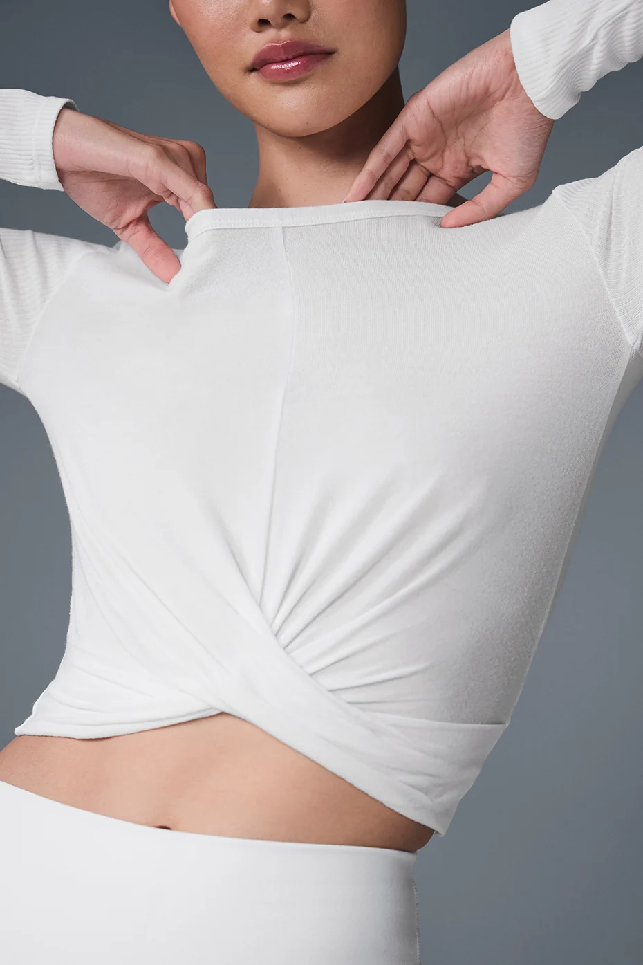 Cover Long Sleeve Top - White - Image 3