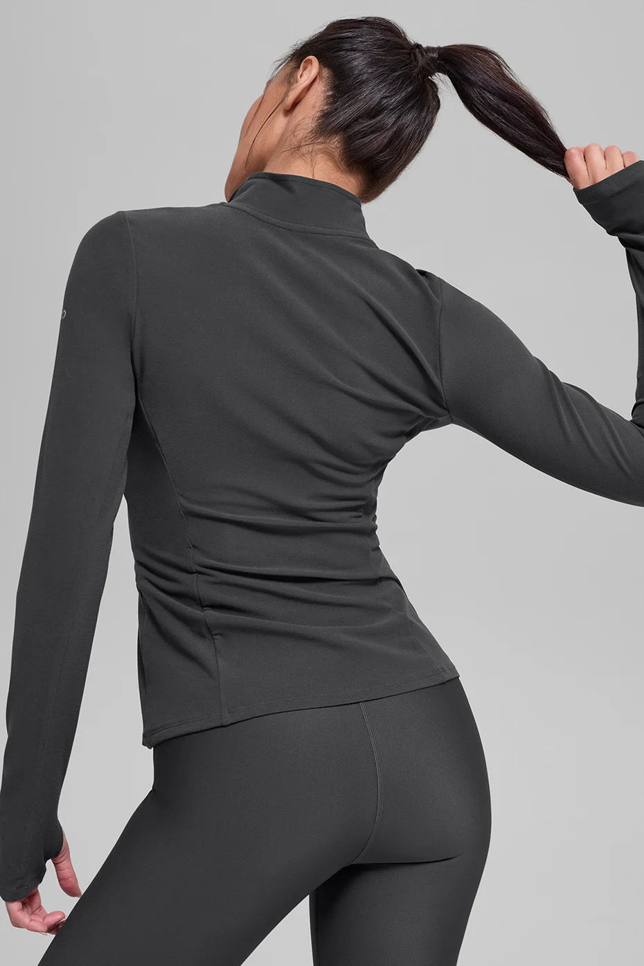 Alosoft 1/2 Zip Rapid Pullover - Anthracite - Image 5
