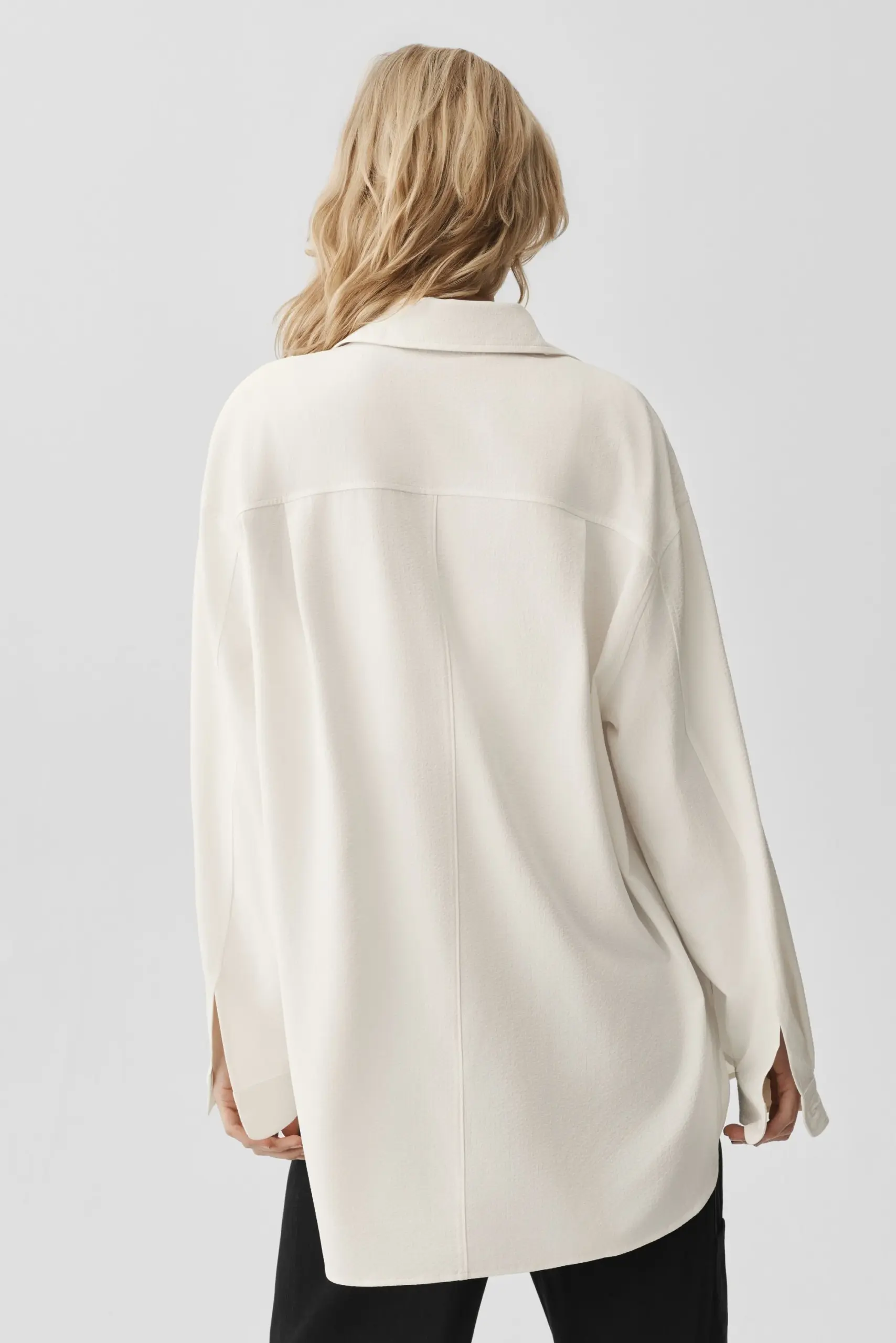 Dreamscape Button Down Long Sleeve - Ivory - Image 4