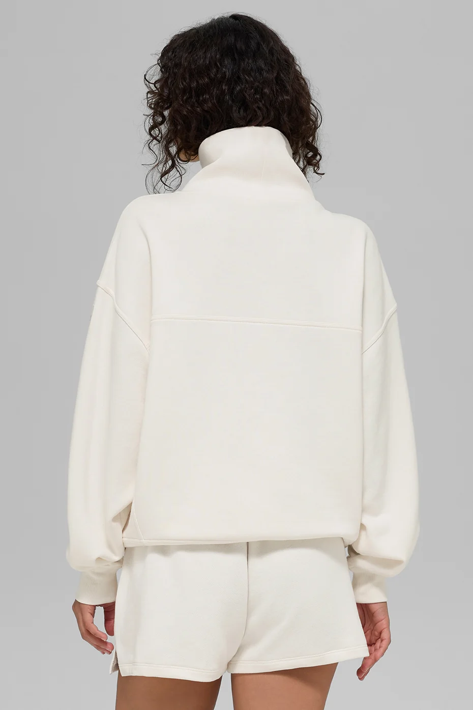 Hazy Mock Neck Pullover - Ivory - Image 4