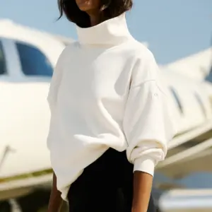 Hazy Mock Neck Pullover - Ivory