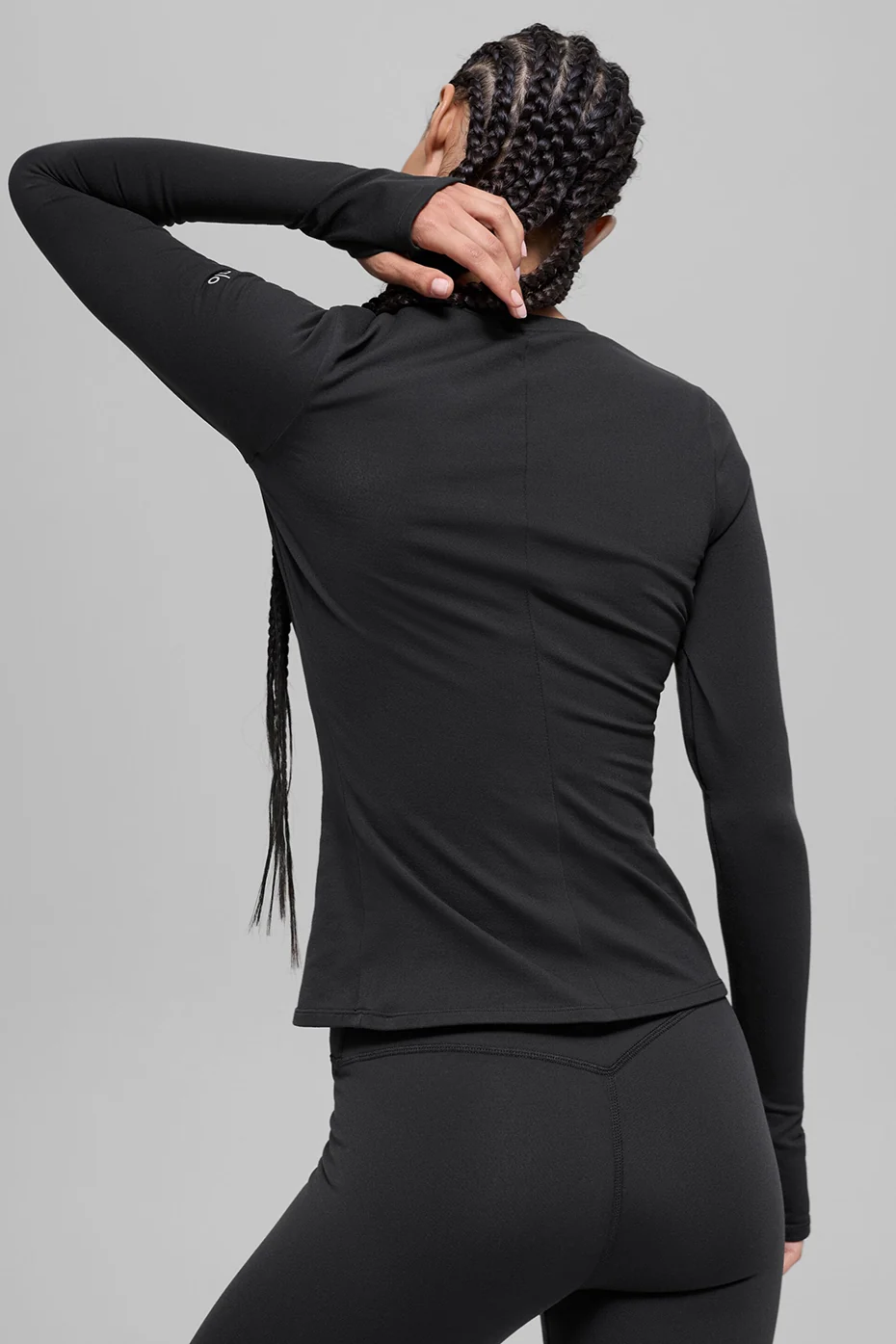 Airbrush Winter Warm Nocturne Long Sleeve - Black - Image 3