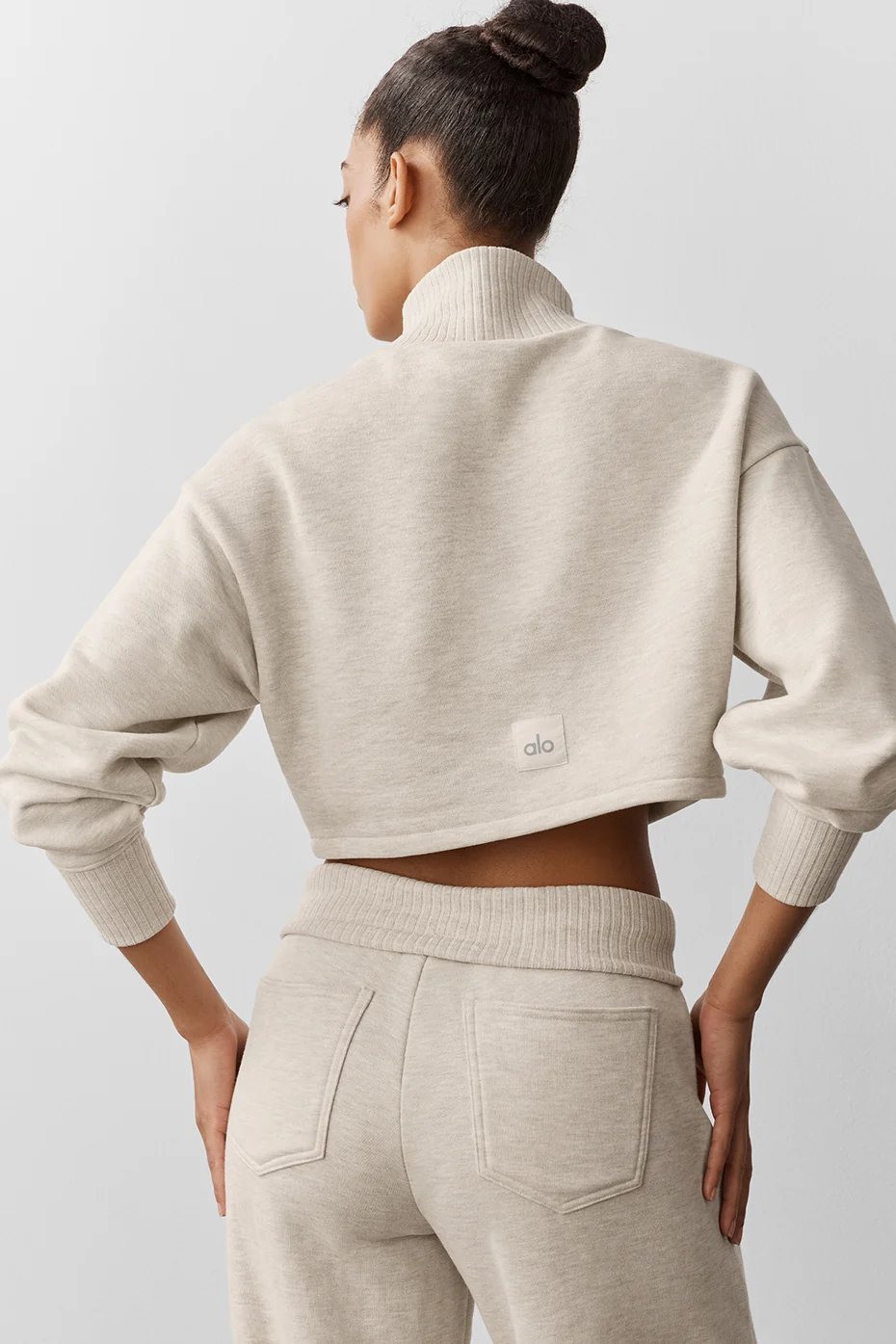Cropped Serenity Coverup - Oatmeal Heather - Image 2
