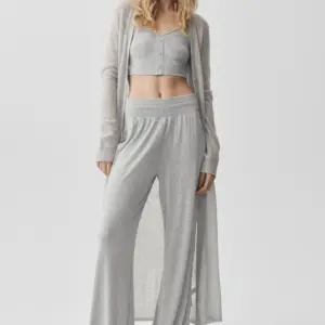 Sheer Cashmere Long Cardigan - Athletic Heather Grey