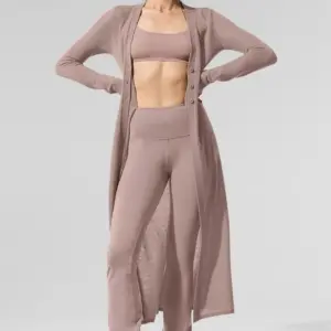 Sheer Cashmere Long Cardigan - Taupe