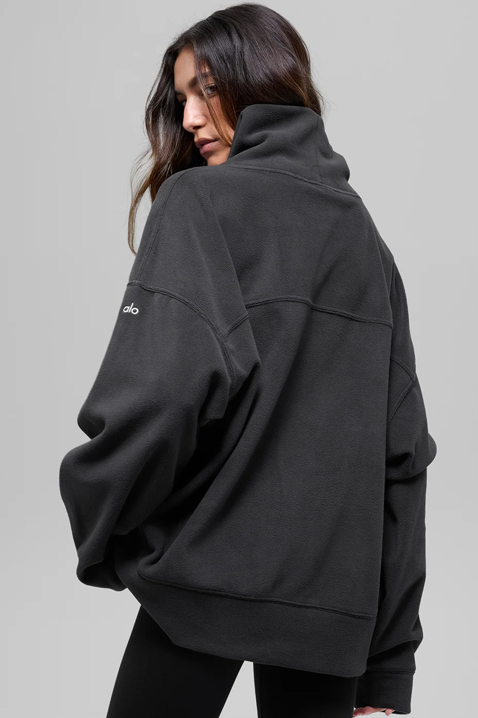 Polar Fleece Hazy Pullover - Black - Image 3