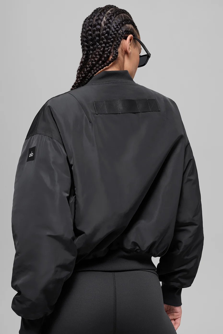 Faux Fur Urbanite Bomber - Black/Ivory - Image 2
