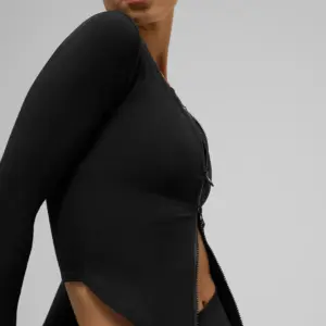 Ribbed Stardust Long Sleeve - Black