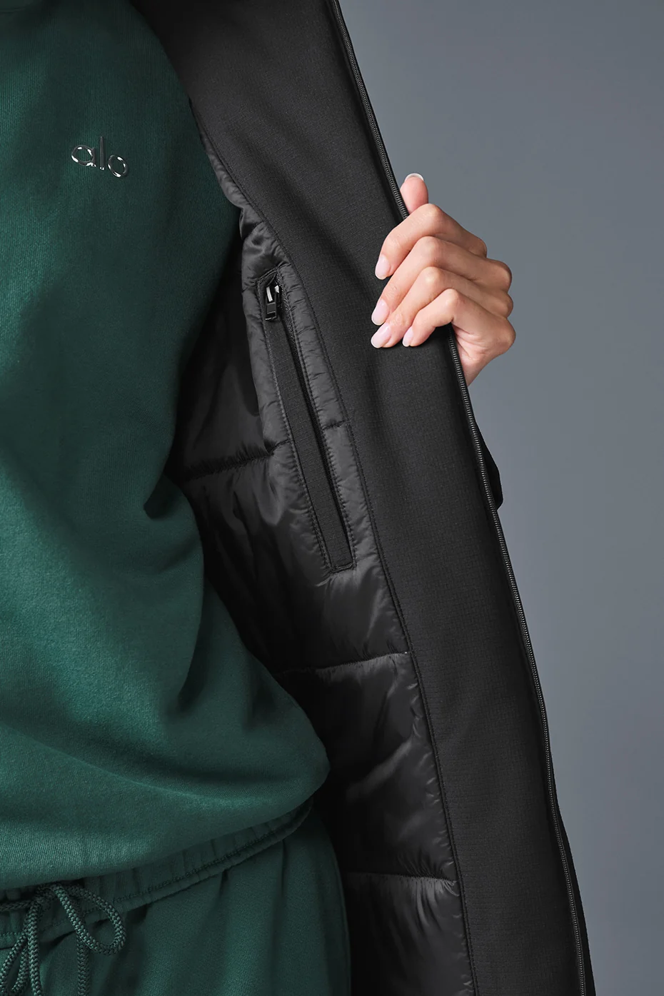 Rain Or Shine Puffer Long Coat - Black - Image 4