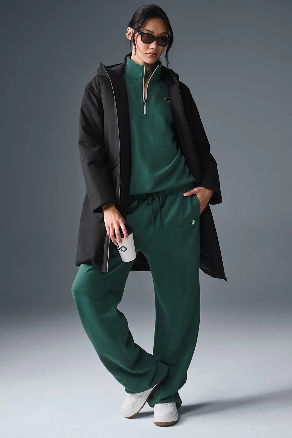 Rain Or Shine Puffer Long Coat - Black - Image 5