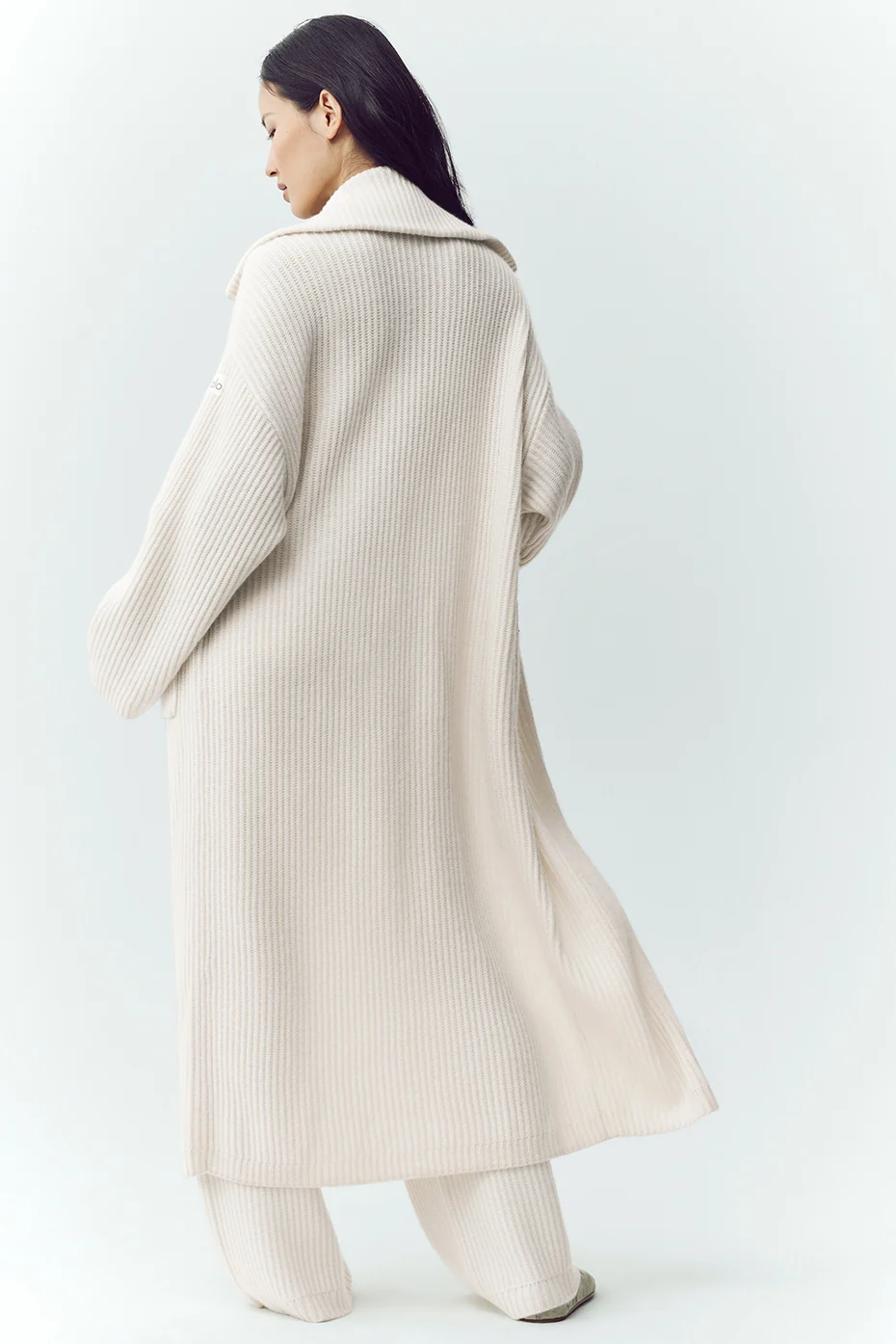 Cashmere Northstar Long Cardigan - Ivory - Image 4