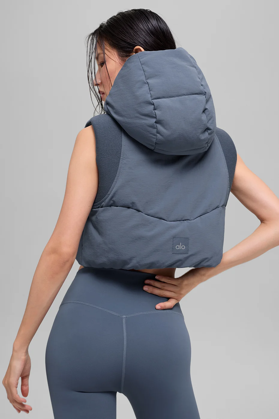 Fast Lane Puffer Vest - Bluestone - Image 3
