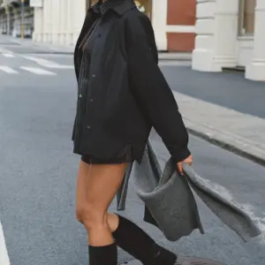 Socialite Shacket - Black