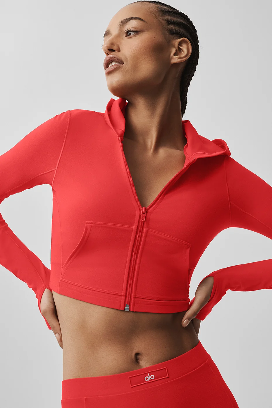 Alosoft Sincere Fitted Jacket - Bright Red - Image 2