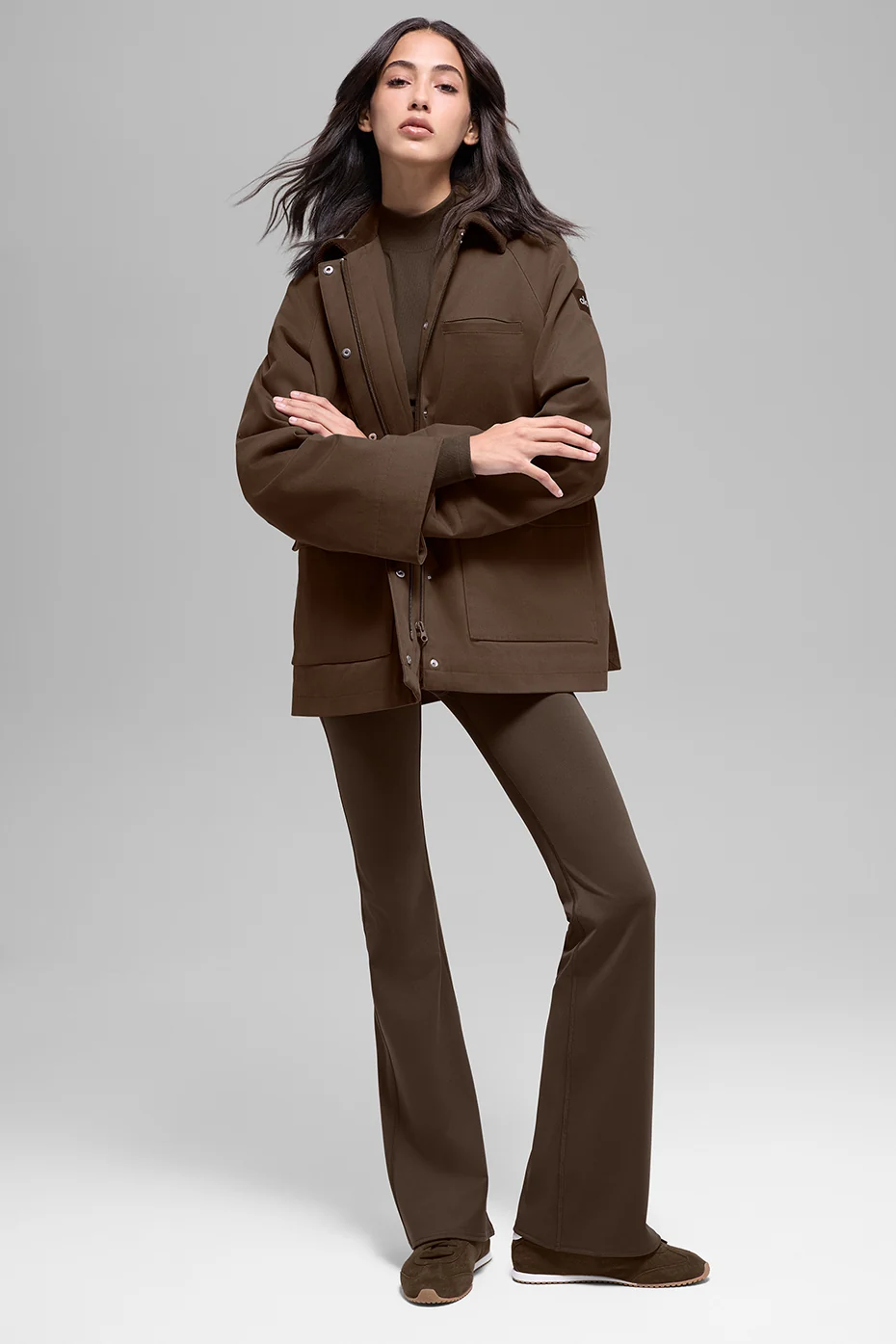Twill Barn Jacket - Espresso - Image 6