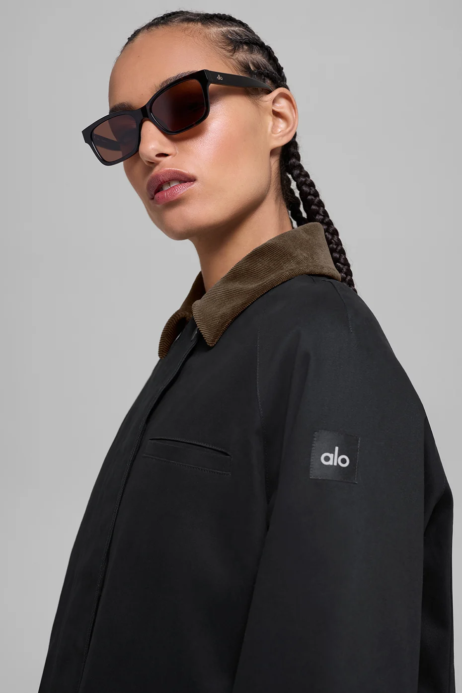 Twill Barn Jacket - Black/Espresso - Image 4