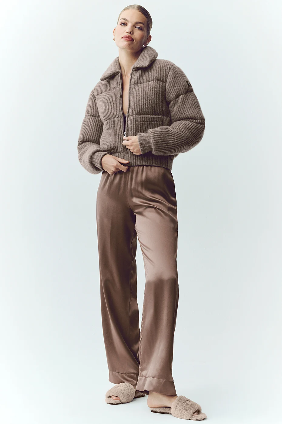 Cashmere Northstar Sweater Puffer - Alpine Cocoa Heather - Image 6