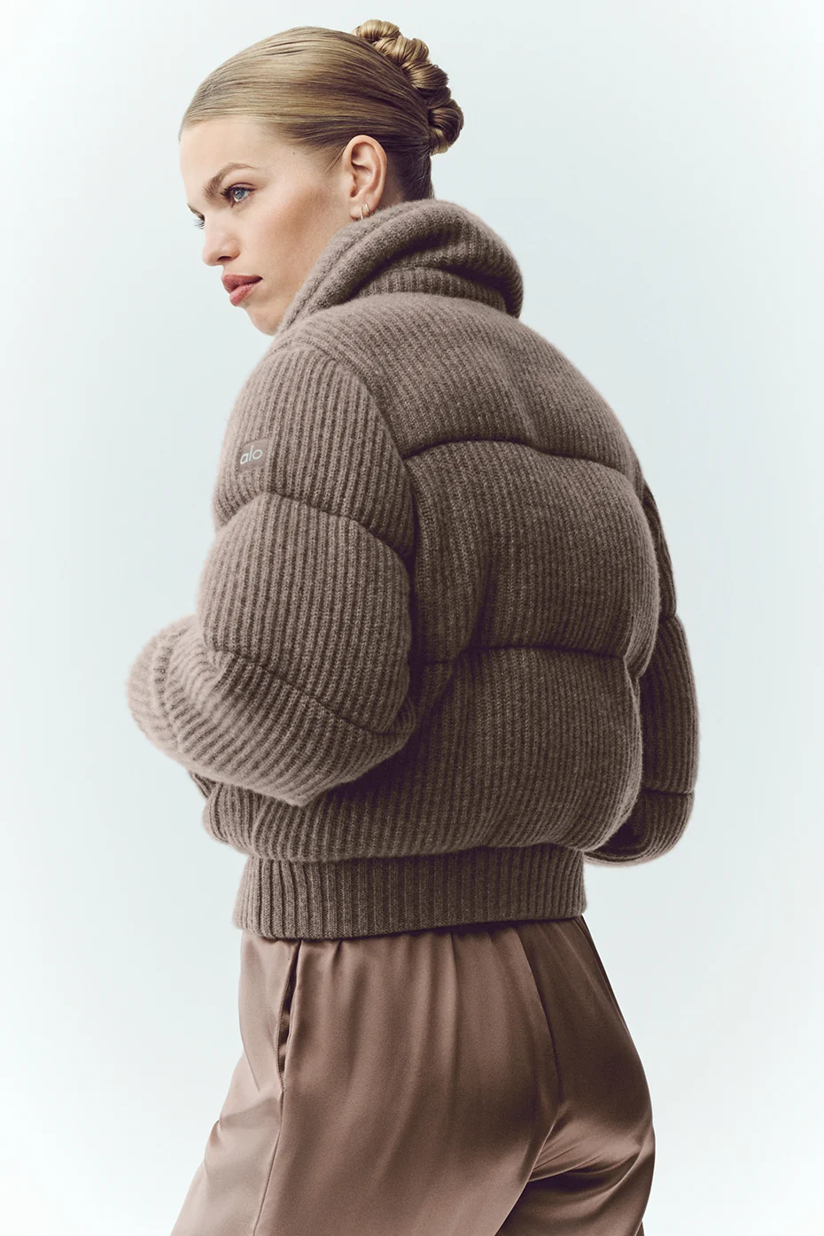 Cashmere Northstar Sweater Puffer - Alpine Cocoa Heather - Image 2