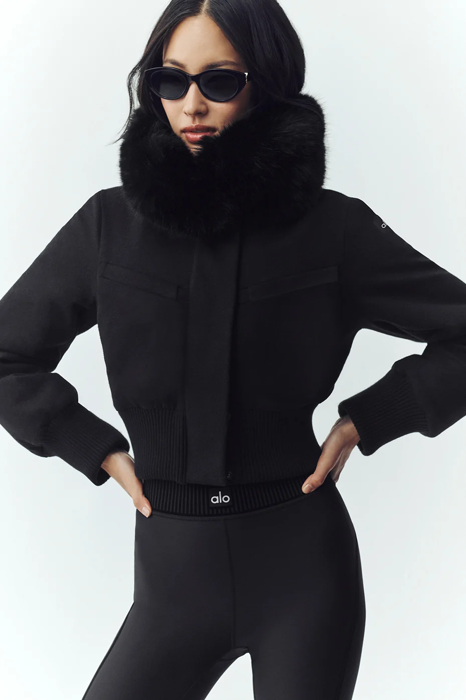Wool Blend Bunny Slope Jacket - Black - Image 2
