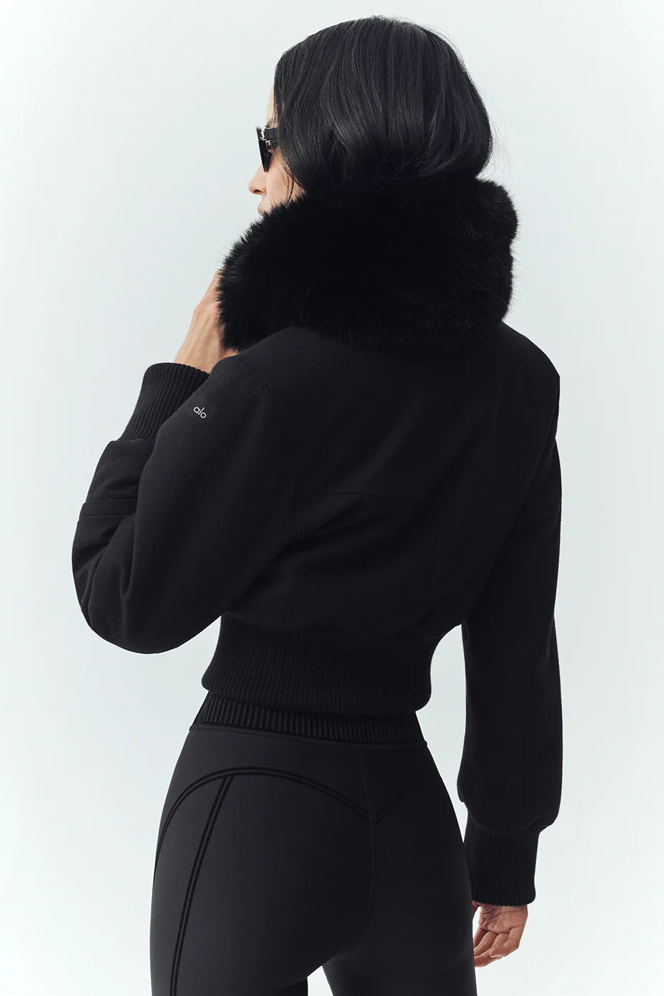 Wool Blend Bunny Slope Jacket - Black - Image 3