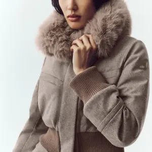 Wool Blend Bunny Slope Jacket - Alpine Cocoa Heather
