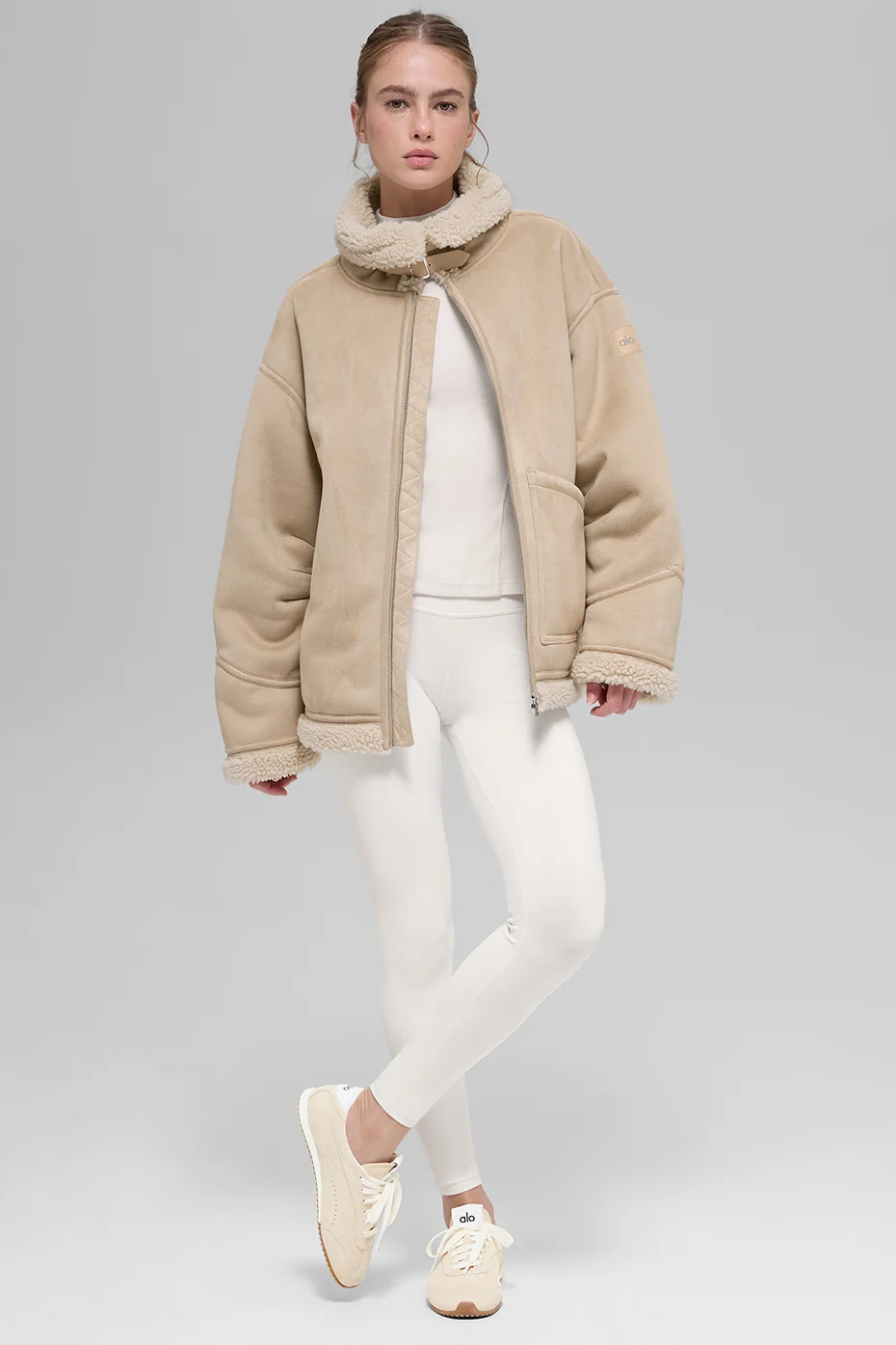 Faux Shearling Grand Jacket - Woodland Tan - Image 7