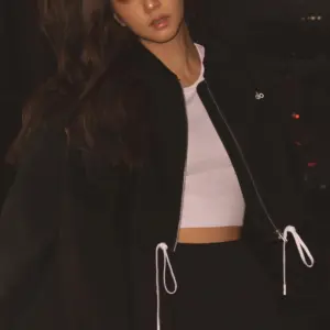 Cropped Fan Favorite Full Zip Jacket - Black