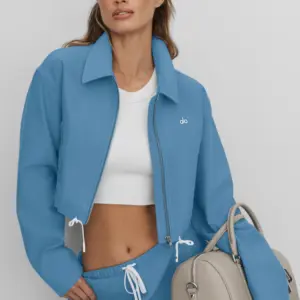 Cropped Fan Favorite Full Zip Jacket - California Blue
