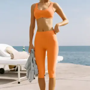 Alosoft High-Waist Iconic 90's Capri - Satsuma Breeze