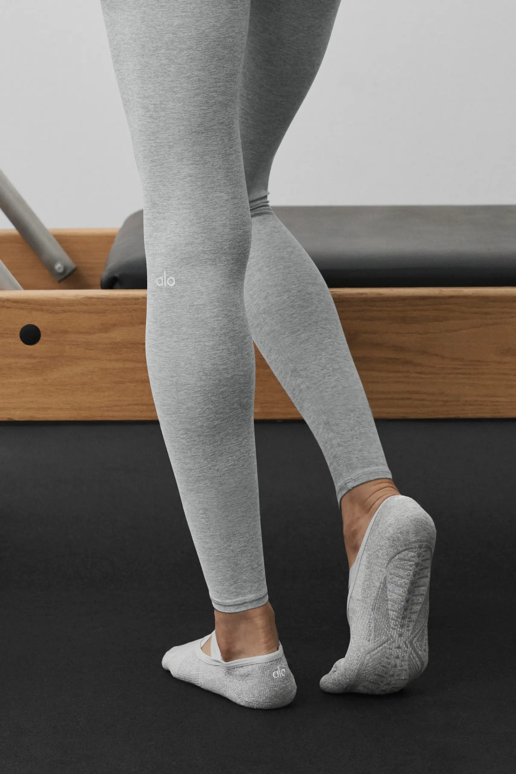 Alosoft High-Waist 7/8 Highlight Legging - Vintage Athletic Heather - Image 3