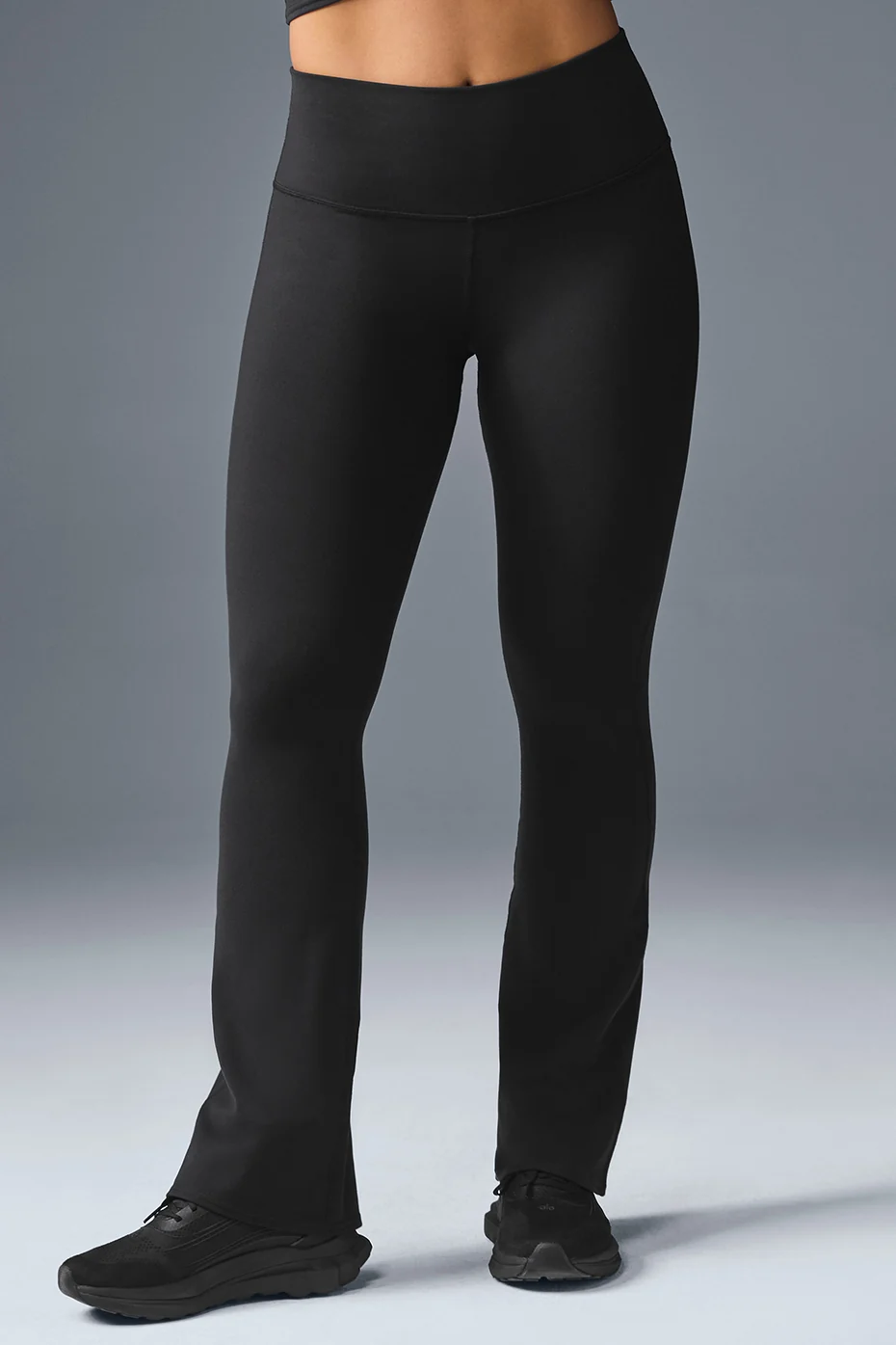 Airbrush High-Waist Bootcut Legging (Regular) - Black