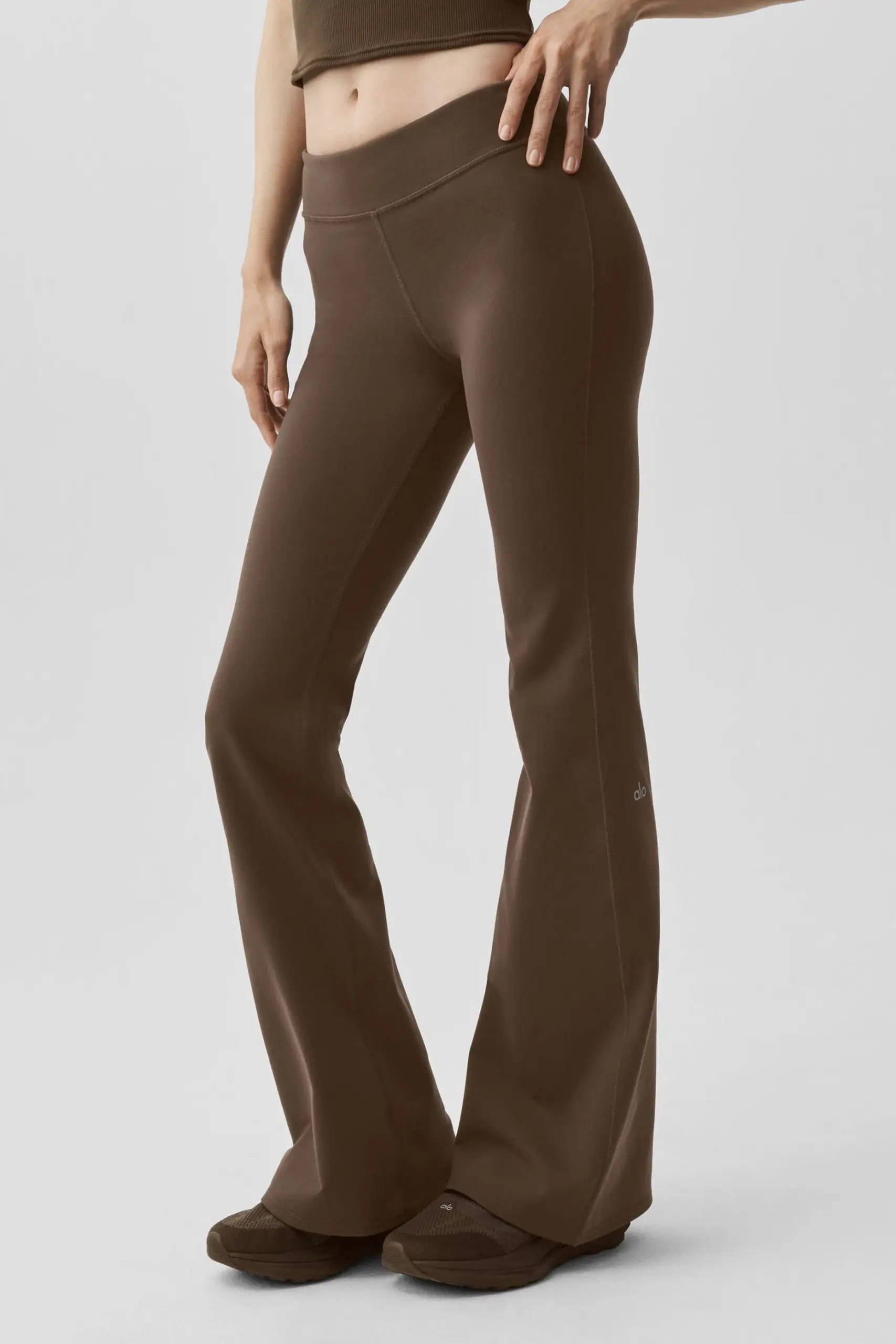 Airbrush Low-Rise Flare Legging (Regular) - Espresso - Image 3