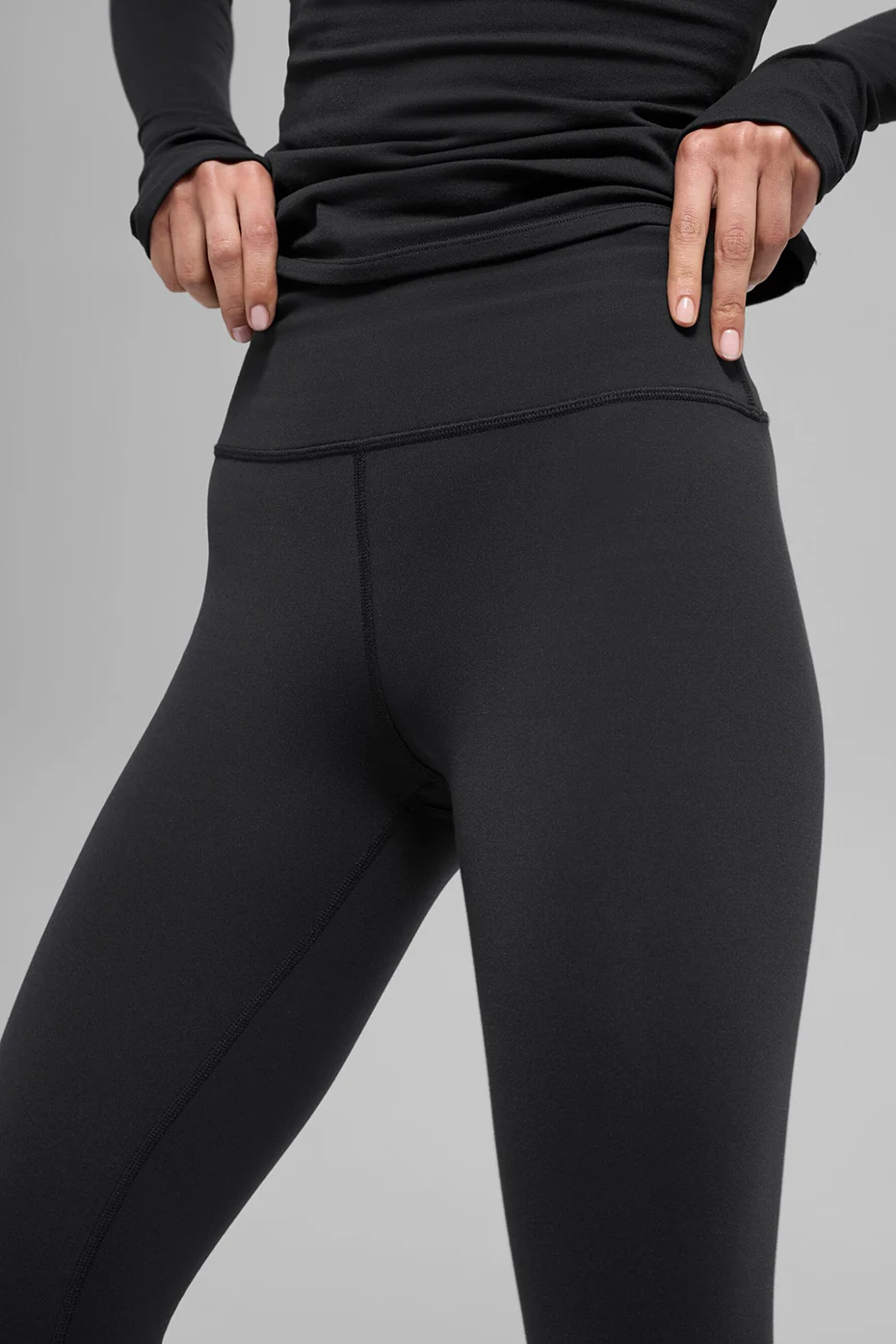 Airbrush Winter Warm High-Waist Nocturne Legging - Black - Image 2