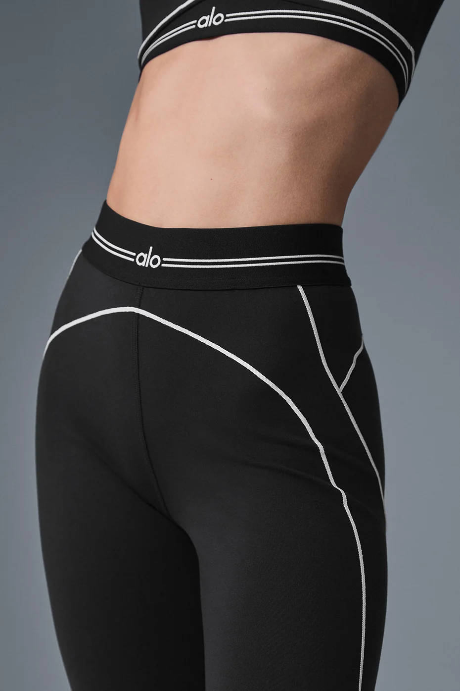 Airbrush High-Waist Heart Throb Legging - Black/White - Image 6
