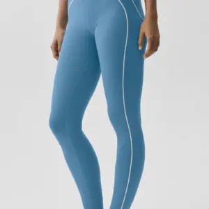 Airbrush High-Waist Heart Throb Legging - California Blue/White