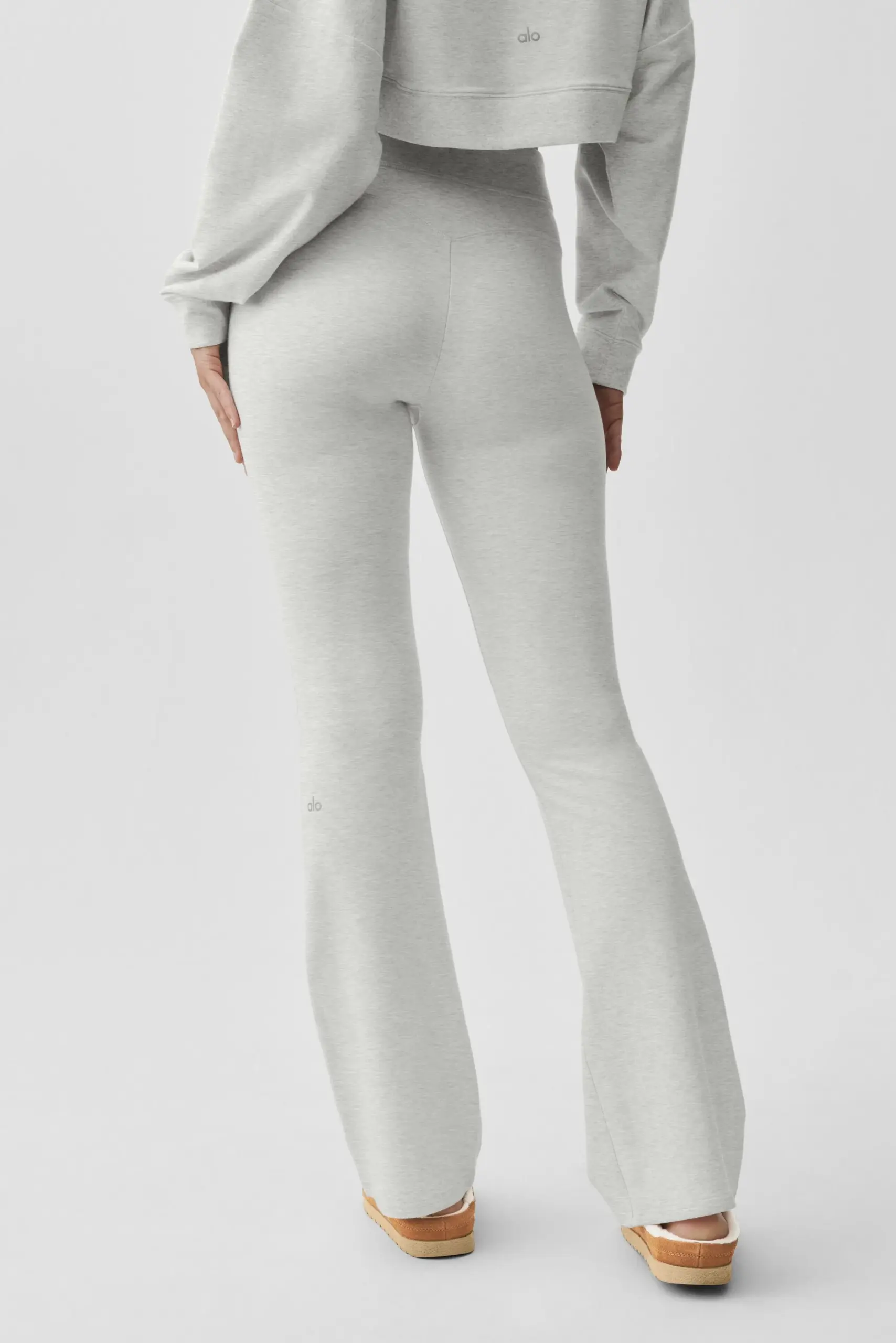 Sway Bootcut Sweatpant - White Heather - Image 2