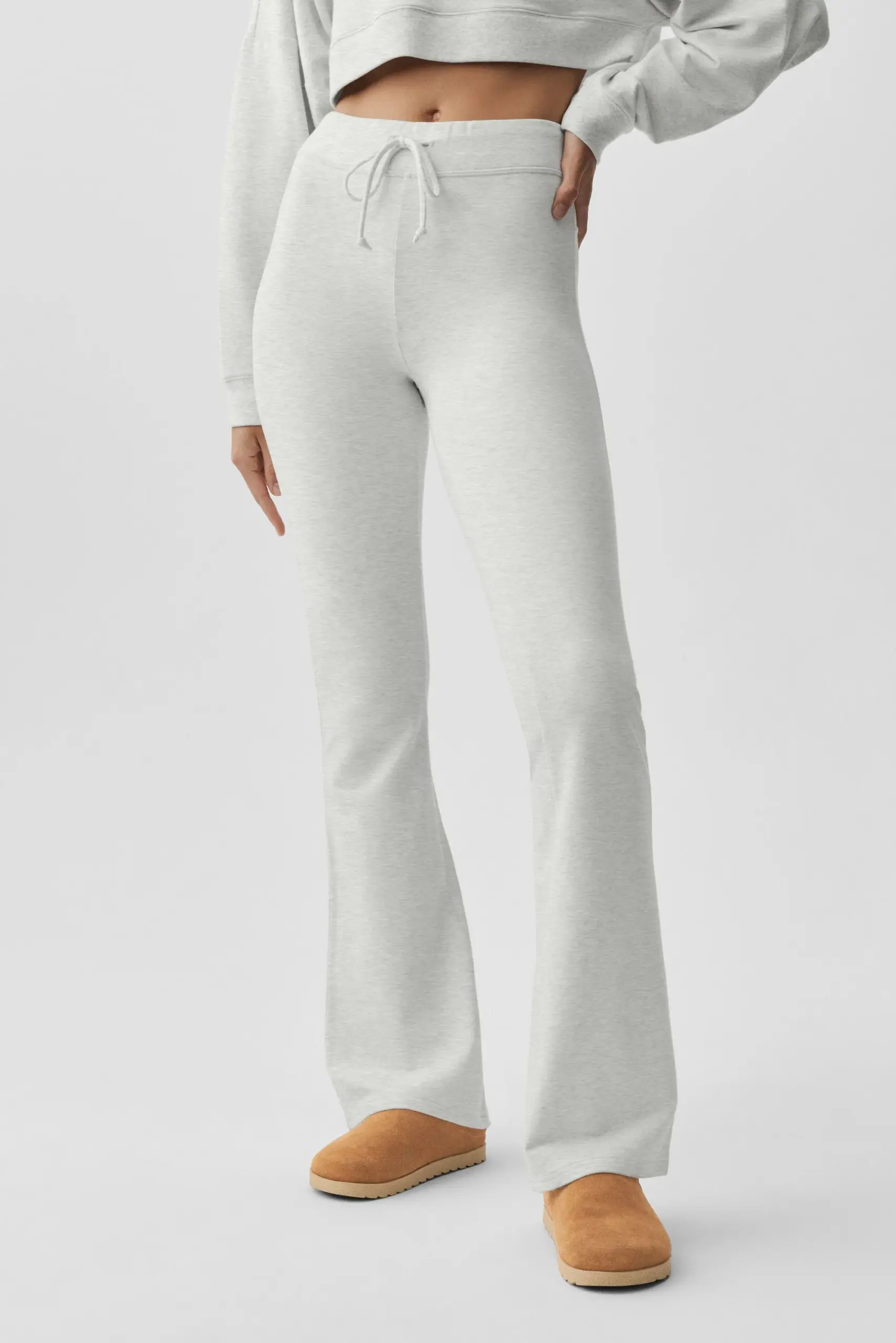 Sway Bootcut Sweatpant - White Heather - Image 4