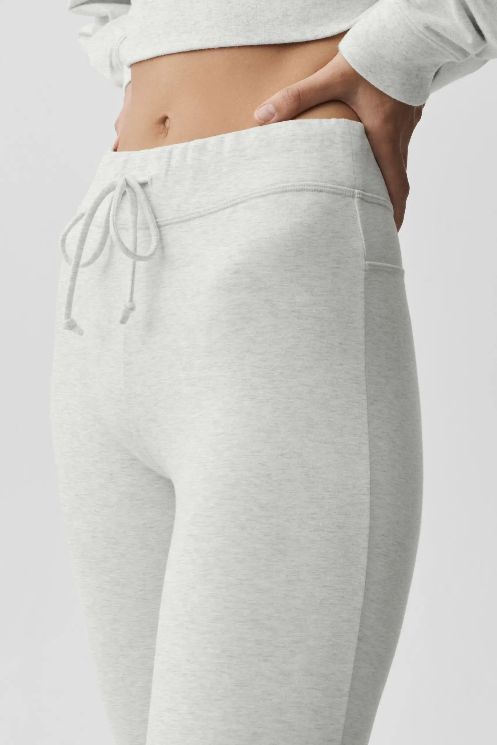Sway Bootcut Sweatpant - White Heather - Image 3