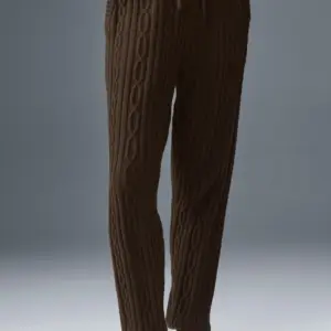 Cable Knit Winter Bliss Pant - Espresso