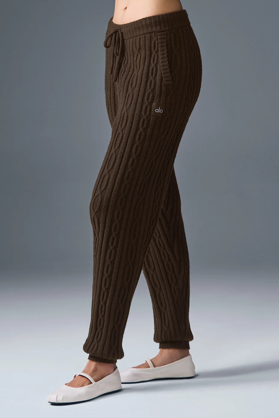 Cable Knit Winter Bliss Pant - Espresso - Image 3