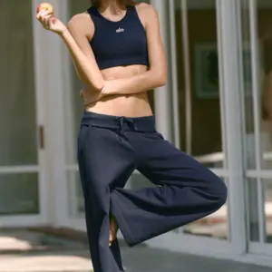 Serenity Wide Leg Sweatpant - Navy