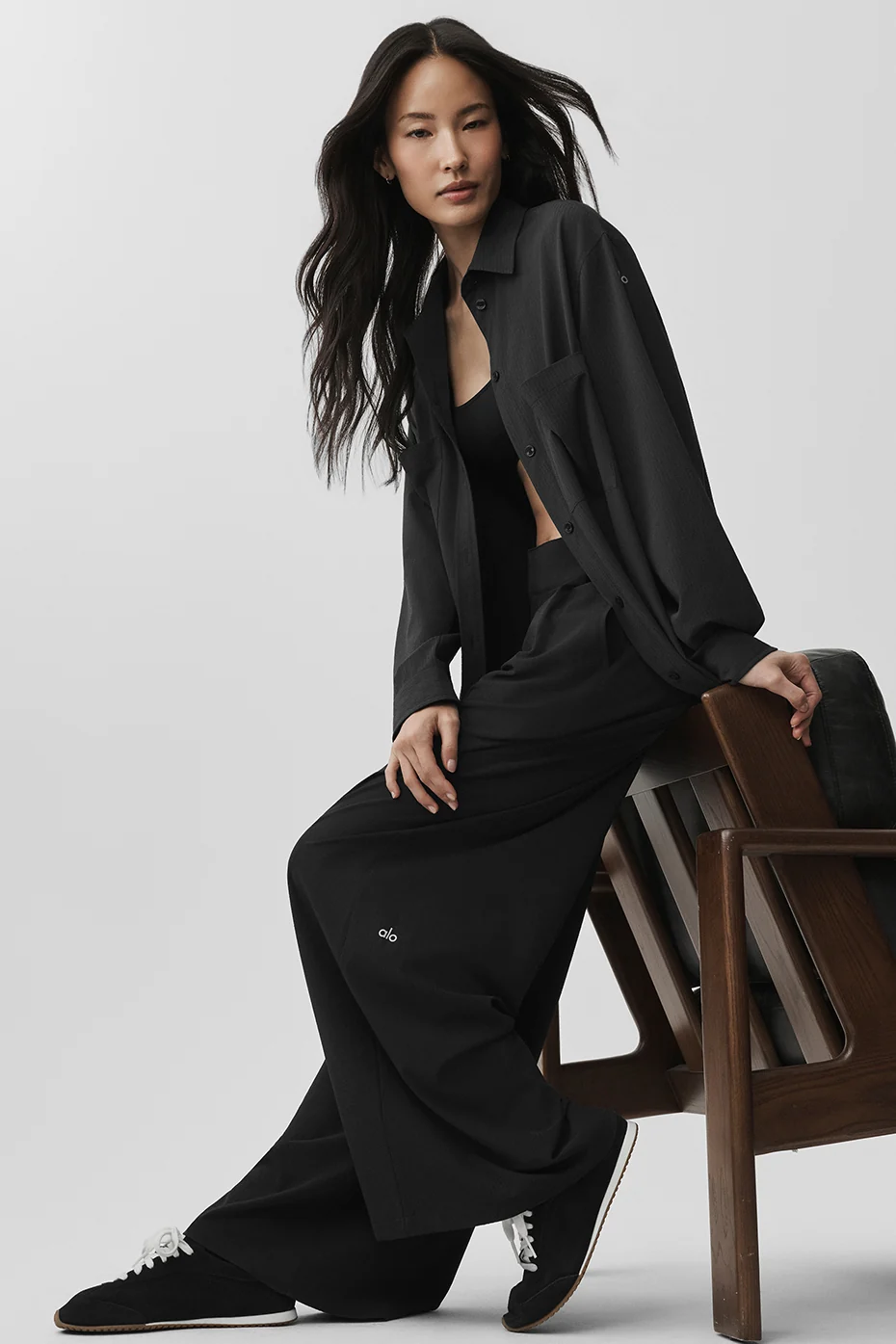 High-Waist Dreamscape Trouser (Regular) - Black - Image 4